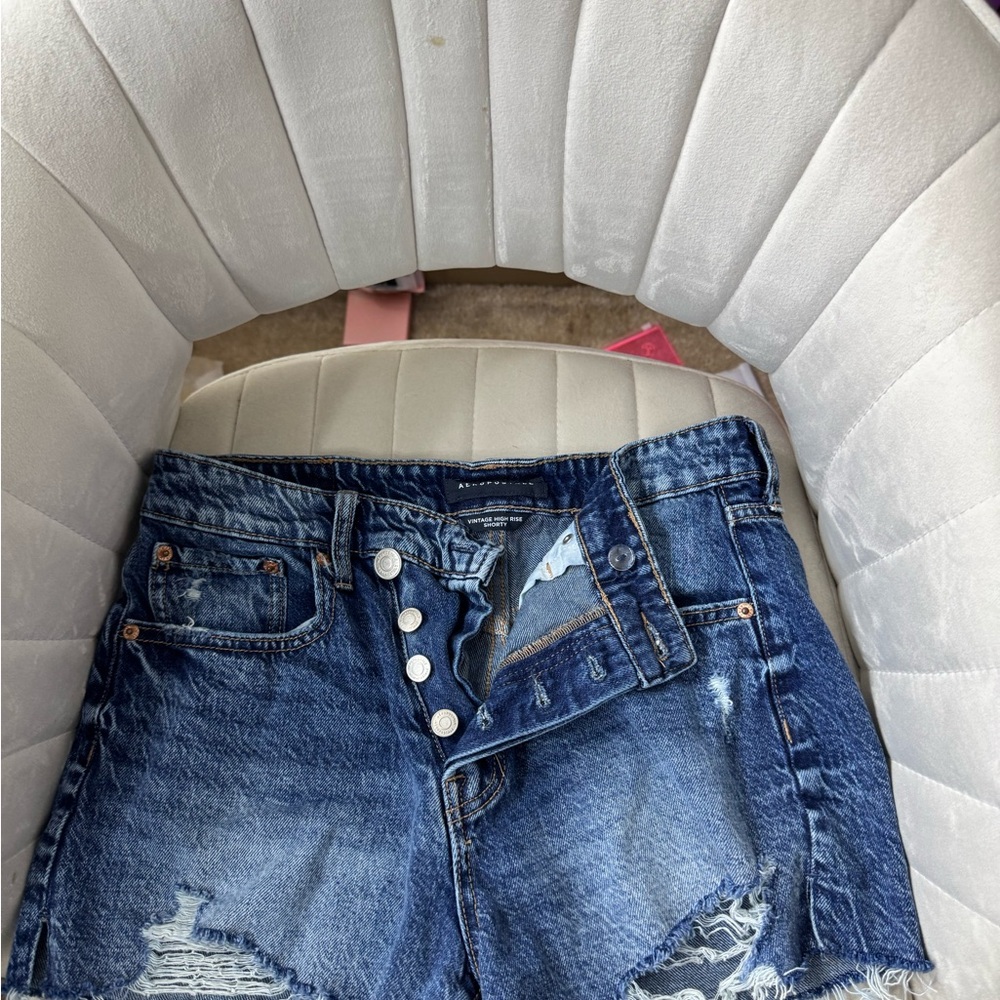 Vintage Blue Denim Shorts
